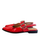 Steve Madden Shoe Size 7 Red Faux Leather Patent Pointed Toe Buckle Detail Shoes Red / 7