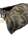 Fendi Brown & Tan Canvas Zucca Monogram Flap Shoulder Certified by Entrupy Bag Brown & Tan / Small