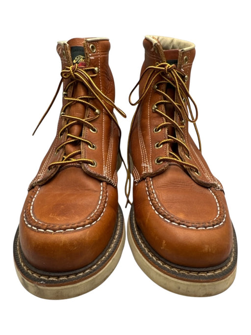 Thorogood Shoe Size 9.5 Brown Leather Solid Boot Men's Shoes Brown / 9.5