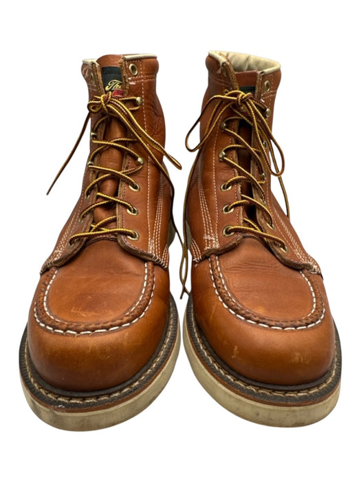 Thorogood Shoe Size 9.5 Brown Leather Solid Boot Men's Shoes Brown / 9.5