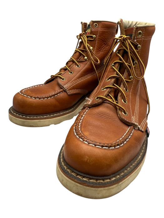 Thorogood Shoe Size 9.5 Brown Leather Solid Boot Men's Shoes Brown / 9.5