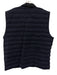 Billy Reid Size XL Navy Blue Synthetic Solid Puffer Zip Up Men's Jacket Navy Blue / XL
