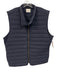 Billy Reid Size XL Navy Blue Synthetic Solid Puffer Zip Up Men's Jacket Navy Blue / XL