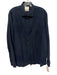 Billy Reid Size L Navy Cotton Blend Lines Button up Men's Long Sleeve Shirt Navy / L