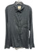 Billy Reid Size L Gray Cotton Blend Abstract Button Up Men's Long Sleeve Shirt Gray / L