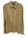 Ted Baker Size 7 Tan Cotton Solid Button Up Point Collar Men's Long Sleeve Shirt Tan / 7