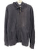 Billy Reid Size L Navy Blue Cotton Blend Solid Zip UP Hoodie Men's Jacket Navy Blue / L