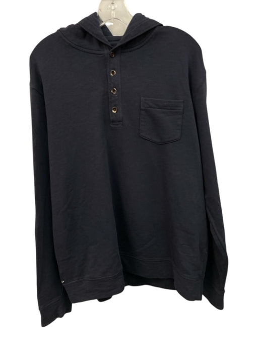 Oobe Brand NWT Size L Navy Blue Cotton Solid Hoodie Men's Jacket Navy Blue / L