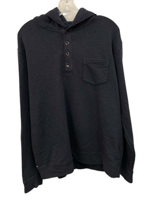 Oobe Brand NWT Size L Navy Blue Cotton Solid Hoodie Men's Jacket Navy Blue / L