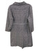 Sara Campbell Size 12 Black & White Rayon Long Sleeve Grid Surplice Dress Black & White / 12