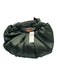 Anthropologie Dark Green Textile Satin Top Handle Magnetic Close Crescent Bag Dark Green