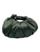 Anthropologie Dark Green Textile Satin Top Handle Magnetic Close Crescent Bag Dark Green