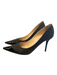 Jimmy Choo Shoe Size 38.5 Grey & Black Leather Suede Pointed Toe Stiletto Heels Grey & Black / 38.5