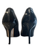 Jimmy Choo Shoe Size 38.5 Grey & Black Leather Suede Pointed Toe Stiletto Heels Grey & Black / 38.5