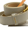 Zimmermann Cream White Leather Twisted Cable Logo Gold Hardware Belts Cream White / M/L