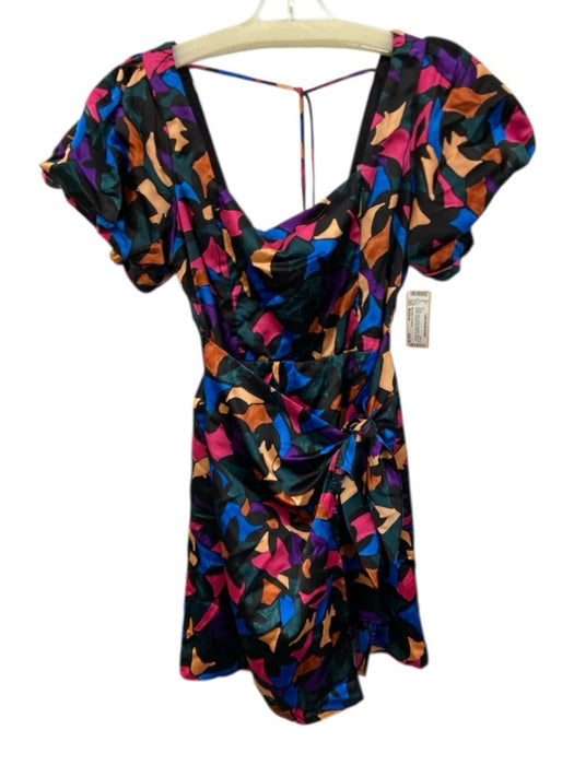 Show Me Your Mumu Size Medium Purple, Pink, Green Polyester Abstract Print Dress Purple, Pink, Green / Medium