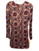 Chufy Size Small Purple, Blue, Orange Viscose Long Sleeve Abstract Print Dress Purple, Blue, Orange / Small