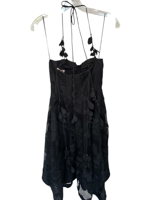 Ciebon Size XS Black Polyester Lace Cups Flower Applique boning Gown Black / XS