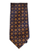 Canali Orange & Purple Silk Square Men's Ties Orange & Purple