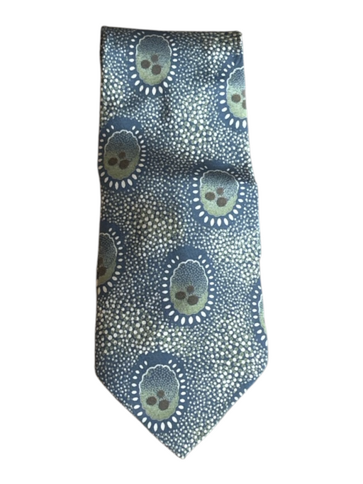 Armani Blue & Green Silk Abstract Men's Ties Blue & Green