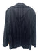 Peter Millar Navy & Blue Cotton Striped 2 Button Men's Blazer Navy & Blue / 40R