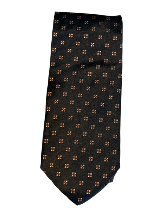 Boss Black & Orange Silk Sqaures & Floral Men's Ties Black & Orange