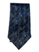 Zegna Gray & Baby Blue Silk Abstract Men's Ties Gray & Baby Blue