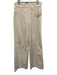 Spanx Size M Off White Cotton Blend Elastic Waist Wide Leg Jeans Off White / M