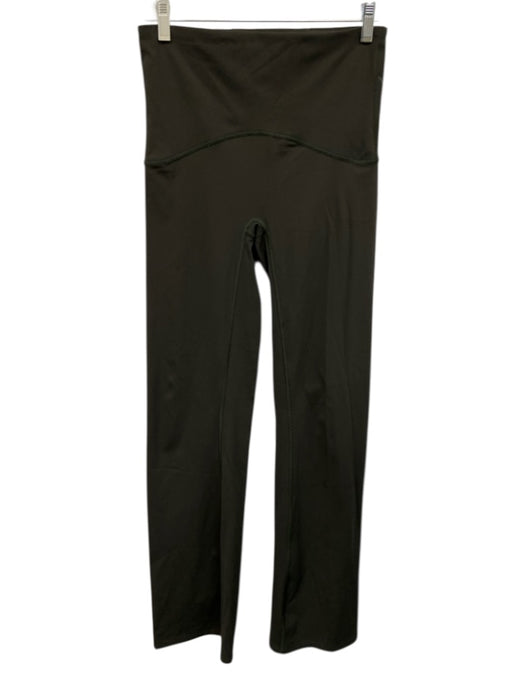 Spanx Size M Dark Green Synthetic Elastic Waist Athletic Leggings Dark Green / M