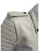 Burberry Size 8 Light Taupe Gray Lamb leather Moto Black Hardware Jacket Light Taupe Gray / 8