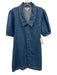 Habitual Size Medium Medium Wash Cotton Denim Button Front Collar Chambray Dress Medium Wash / Medium