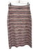 La maille sezane Size Large Pink & Purple Print Viscose Blend Knit Skirt Pink & Purple Print / Large