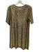 PS Paul Smith Size Small Gold Polyester Short Sleeve Metallic T-Shirt Dress Gold / Small