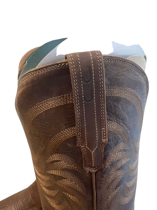 Tecovas Shoe Size 8.5 Brown Leather Cowboy Boot Pointed Toe Mid Heel Boots Brown / 8.5