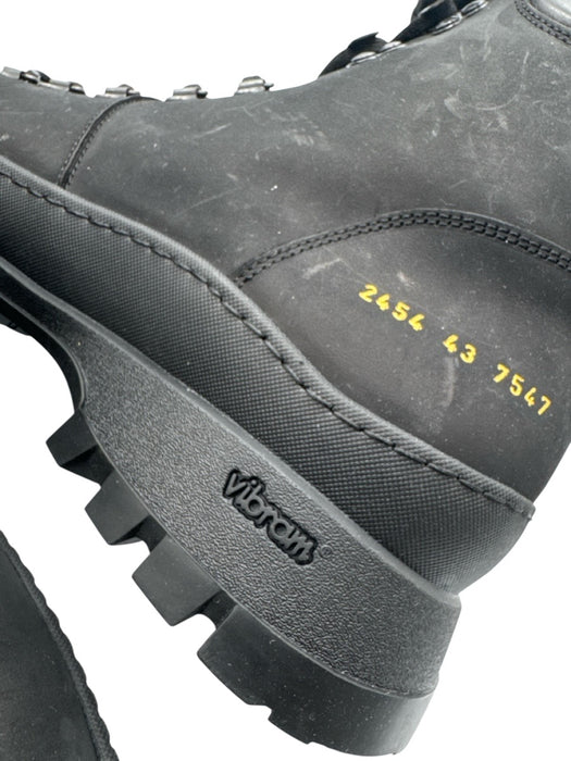Common Projects Shoe Size 43 Black Leather Solid Boot Men's Shoes Black / 43
