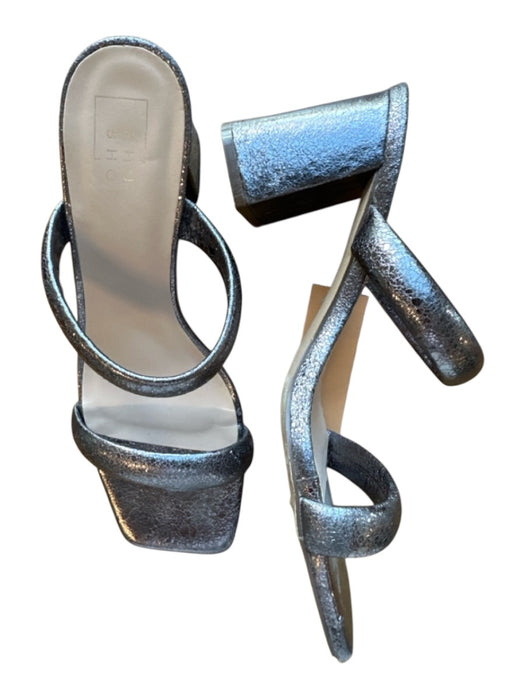 Shu Shop Shoe Size 8.5 Bronze Double Band Block Heel Open Toe Sqaure Toe Heels Bronze / 8.5