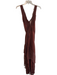 Nigel Preston x Free People Size 2 Brown Viscose Nylon Lace Trim Wrap Dress Brown / 2