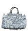 Rothy's Navy & Cream Recycled Plastic Top Handle Flowers Tote Bag Navy & Cream / M