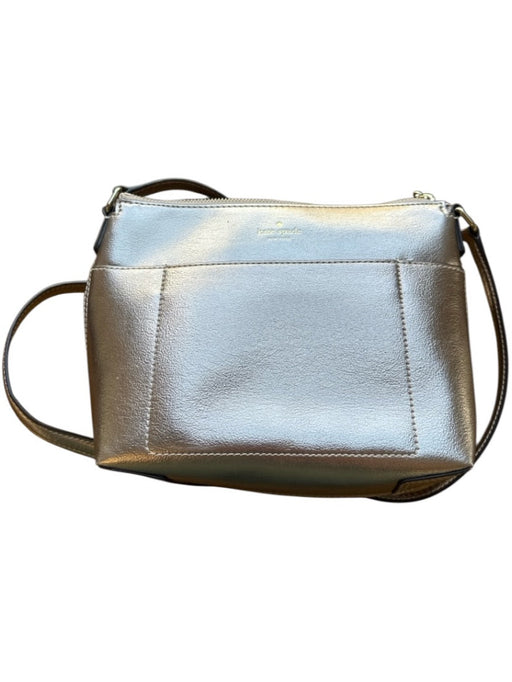 Kate Spade Rose Gold Leather Metallic Zip Close Crossbody Bag Rose Gold / S