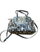 Kate Spade Black & Brown Leather Dome shaped Animal Print Top Handles Bag Black & Brown / M