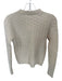J. Crew Size S Cream Cashmere Long Sleeve Cable Knit Crew Neck Sweater Cream / S