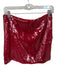 J Crew Collection Size 4 Red Polyester Sequins Back Zip Mini Skirt Red / 4
