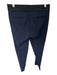 J Crew Collection Size 6 Navy & Black Wool Blend Side Zip Waist Detail Pants Navy & Black / 6