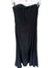 Nicole Miller Size 2 Black Strapless Boning Side Zip Back Buttons Gown Black / 2