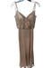 Bari Jay Size 2 Rose Gold Sequin Spaghetti Strap Boning Back Zip Gown Rose Gold / 2