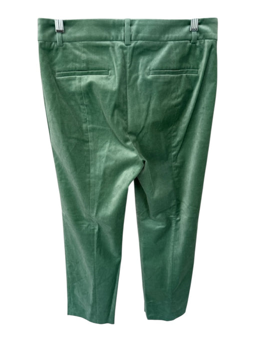 J. Crew Size 4 Sage green Velvet High Waist Straight Leg Trouser Pants Sage green / 4