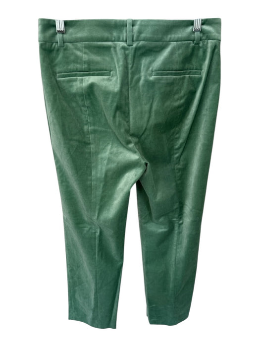 J. Crew Size 4 Sage green Velvet High Waist Straight Leg Trouser Pants Sage green / 4