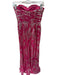 Aidan Mattox Size 2 Pink & Silver Silk Blend Metallic Padding Strapless Gown Pink & Silver / 2