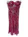 Aidan Mattox Size 2 Pink & Silver Silk Blend Metallic Padding Strapless Gown Pink & Silver / 2
