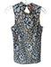Plenty by Tracy Reese Size 2 Blue & Black Lace Sleeveless Flowers Dress Blue & Black / 2